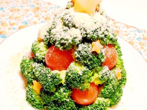 作るの楽しい！☆クリスマスツリーサラダ☆
